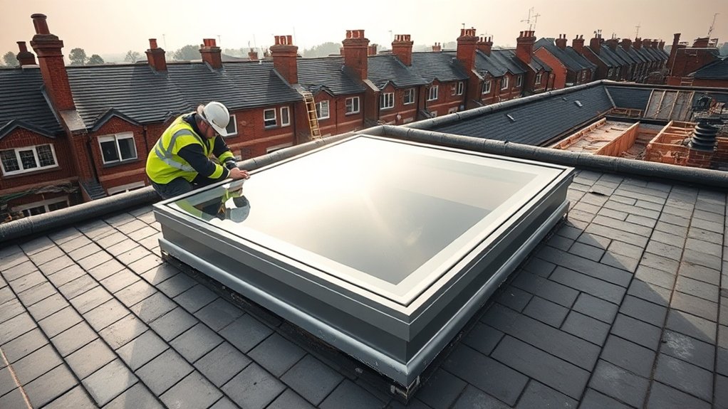 Skylight Installation Broadgate