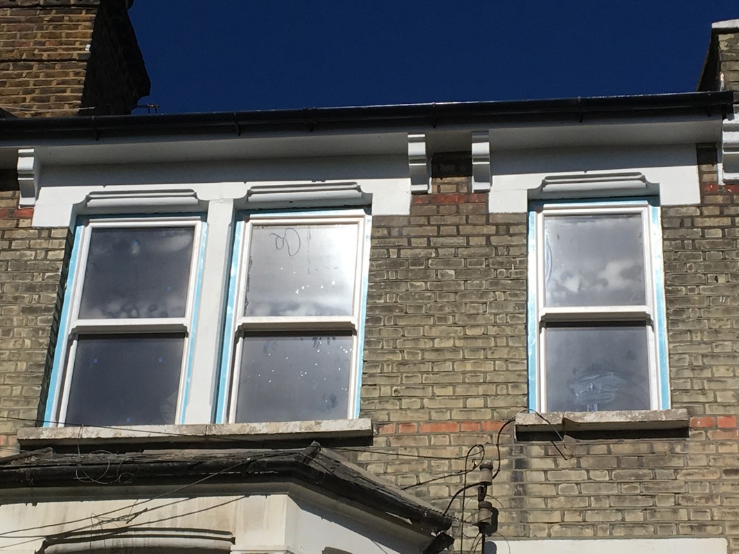 New uPVC sash windows fitted on Victorian terrace in Moorgate